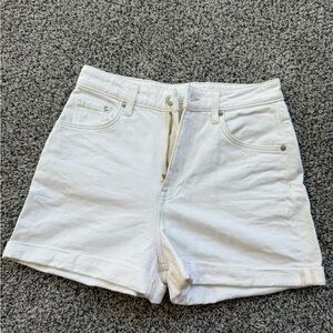 H&M White Denim Jean Shorts